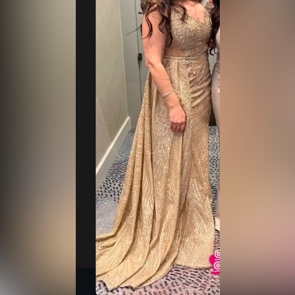 Glamorous Gold Maxi Dress